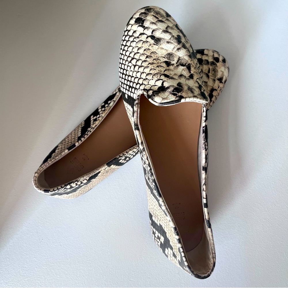 Snakeskin Patterned Women's Flats